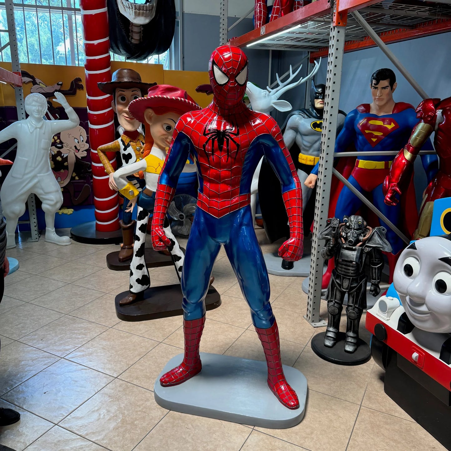 Sticky Super Hero Standing Life Size Statue