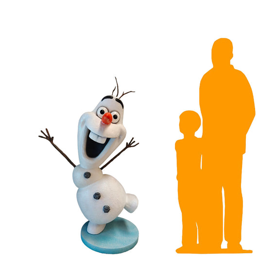 Ice Snowman Statue