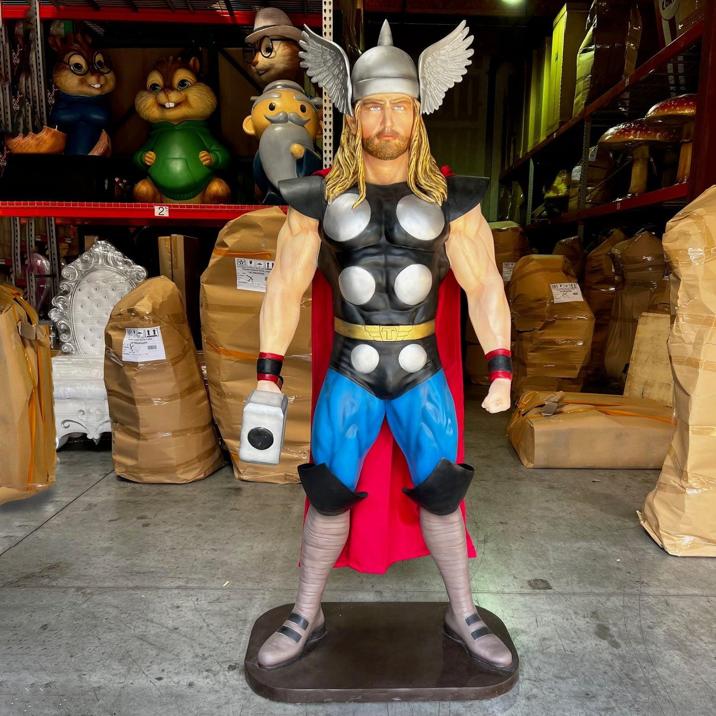 Hammer Man Super Hero Life Size Statue