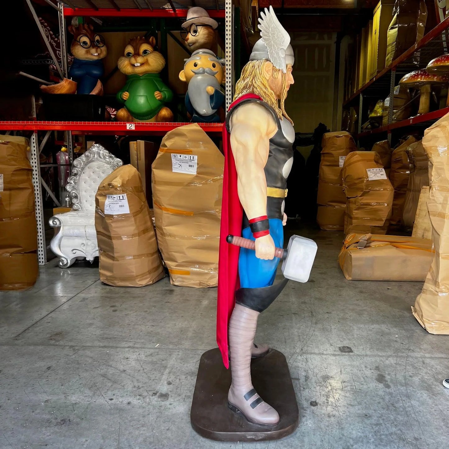 Hammer Man Super Hero Life Size Statue