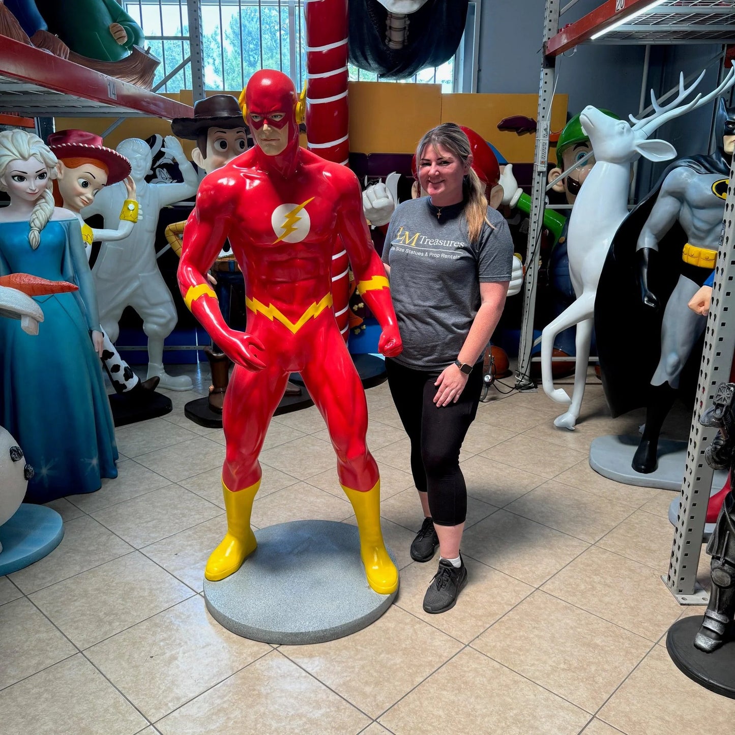 Speedy Super Hero Life Size Statue