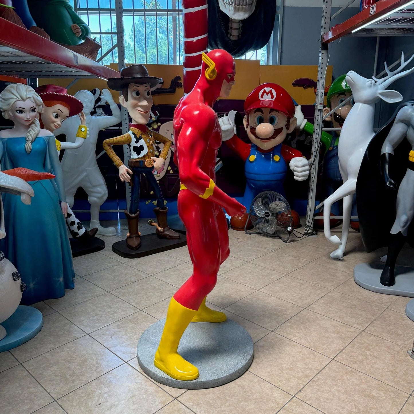 Speedy Super Hero Life Size Statue