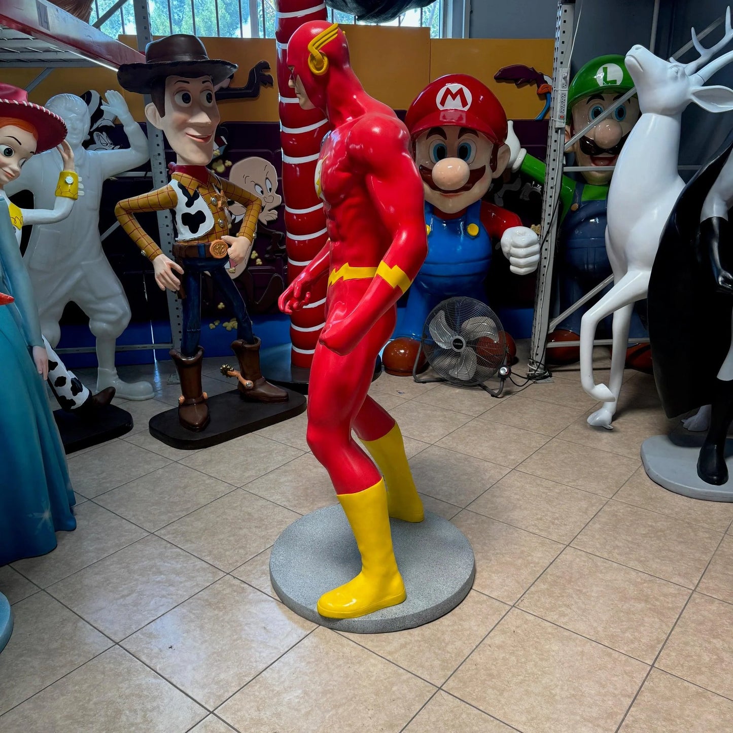 Speedy Super Hero Life Size Statue