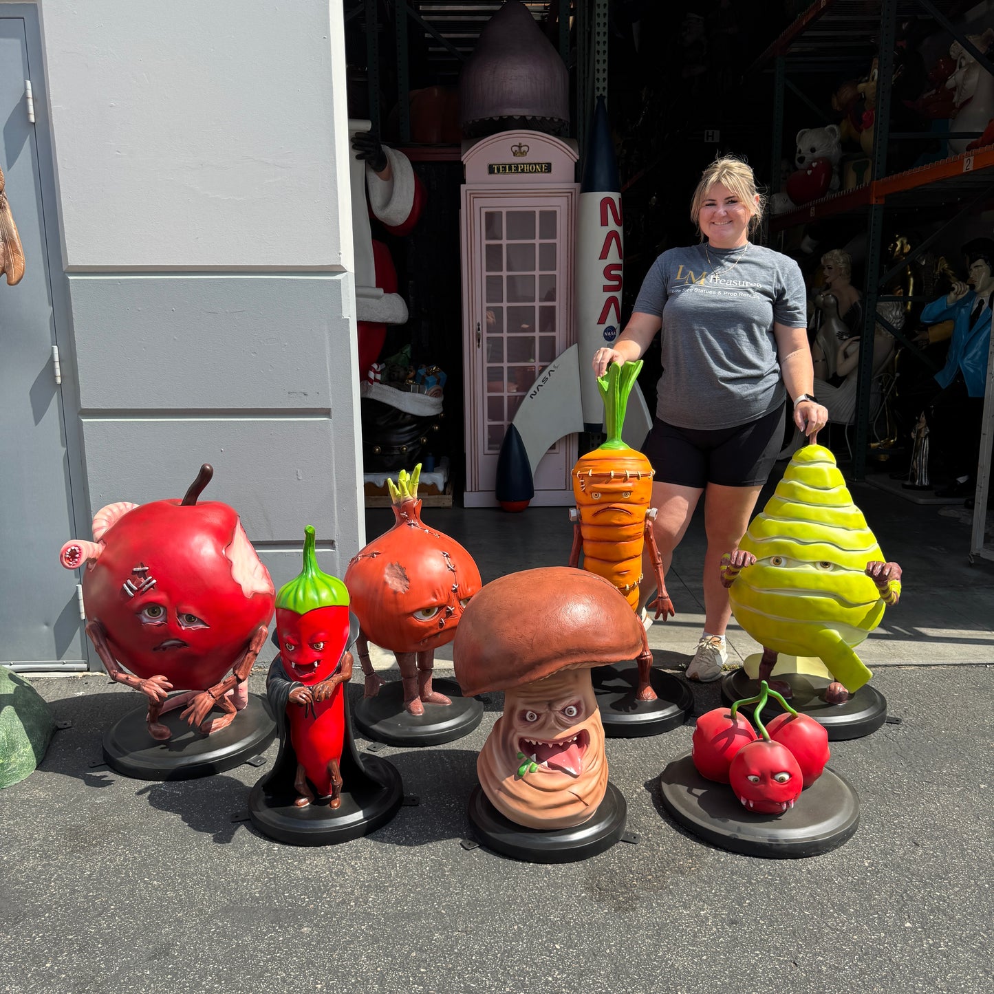 Infested Mushroom Spooky Veggie Statue