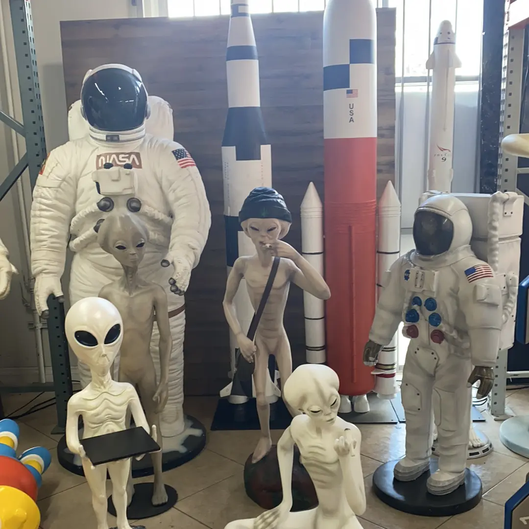 Alien Sitting With Cigar Life Size Statue LS250-1134-A