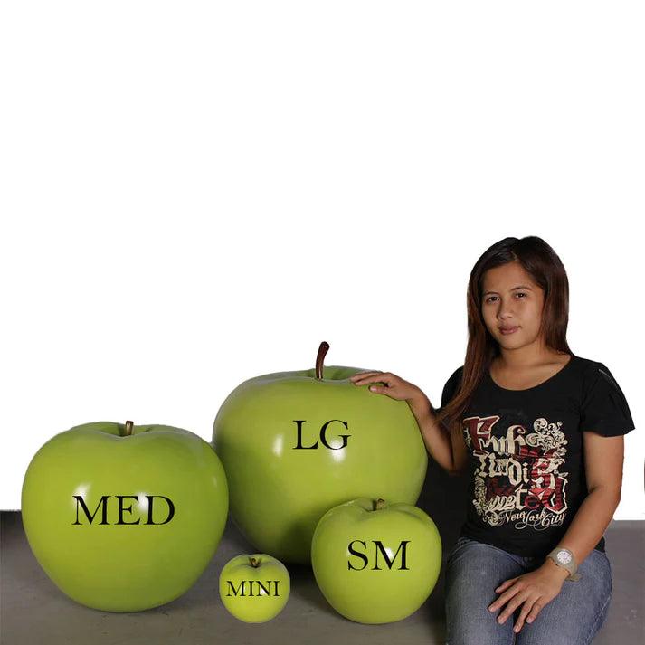 Small Green Apple Statue