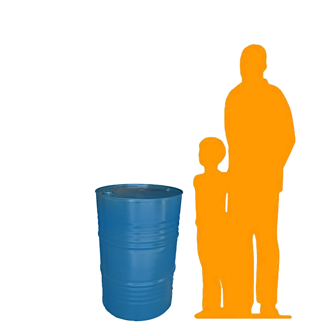 Blue Metal Barrel