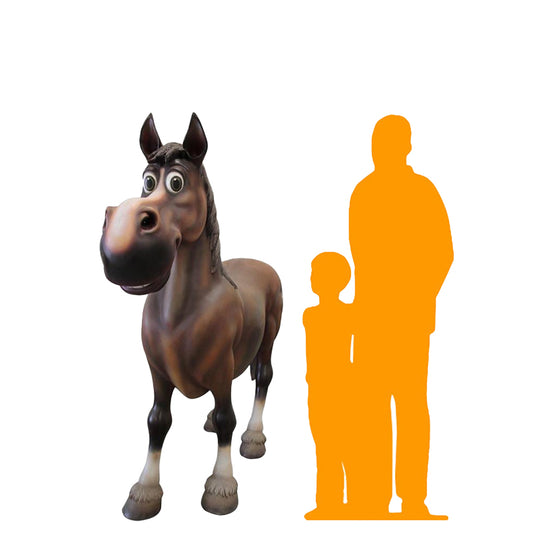 Comic Horse Statue