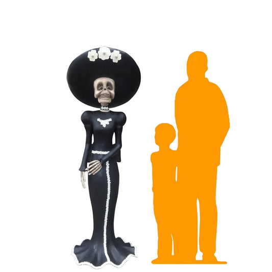 Skeleton Wife Statue S0102-C163-PT