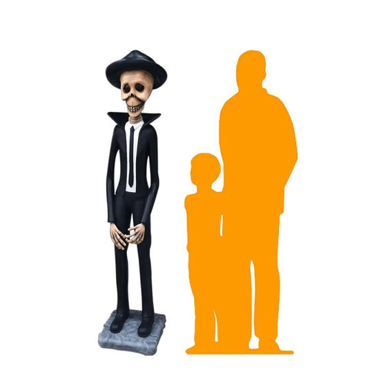 Skeleton Husband Statue S0103-C164-PT