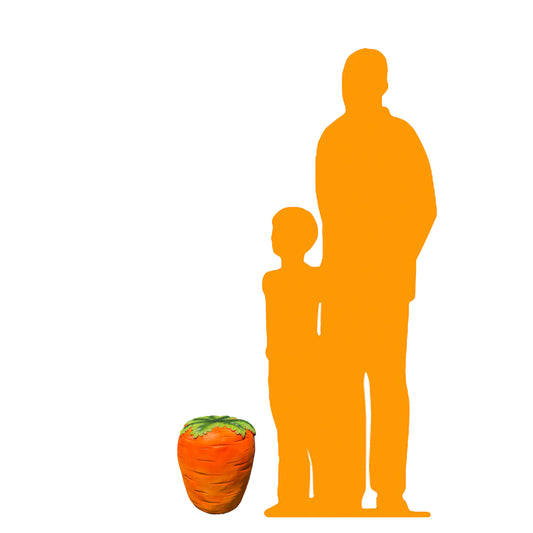 Carrot Veggie Table Stool Statue