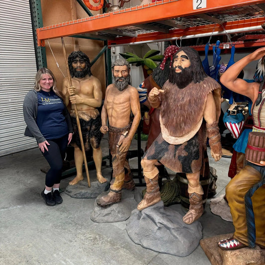 Cave Man Life Size Statue LS270-R180-PT