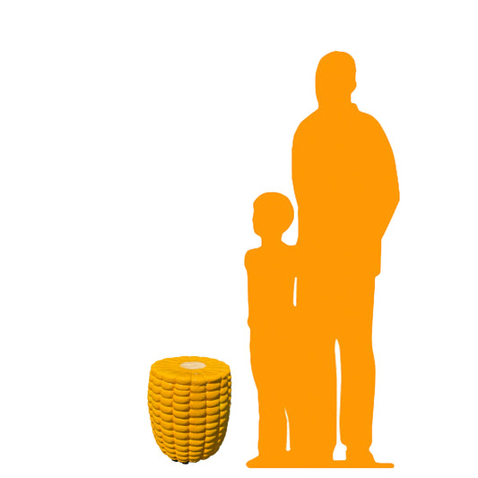 Full Corn Veggie Table Stool Statue