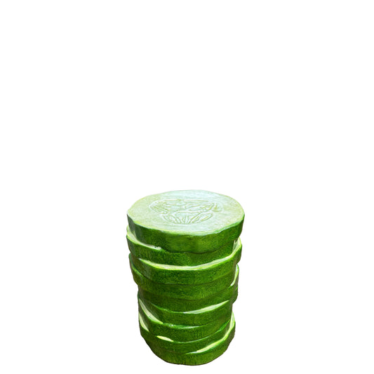Cucumber Veggie Table Stool Statue