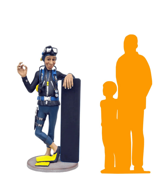 Diver With Menu Statue LS139-DE-A