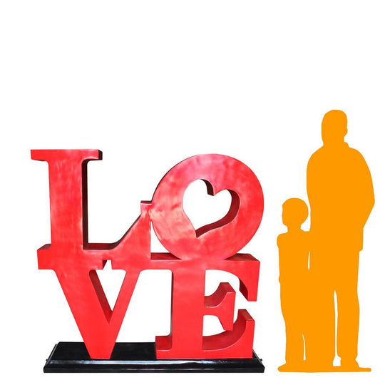 Love Sign Over Size Statue