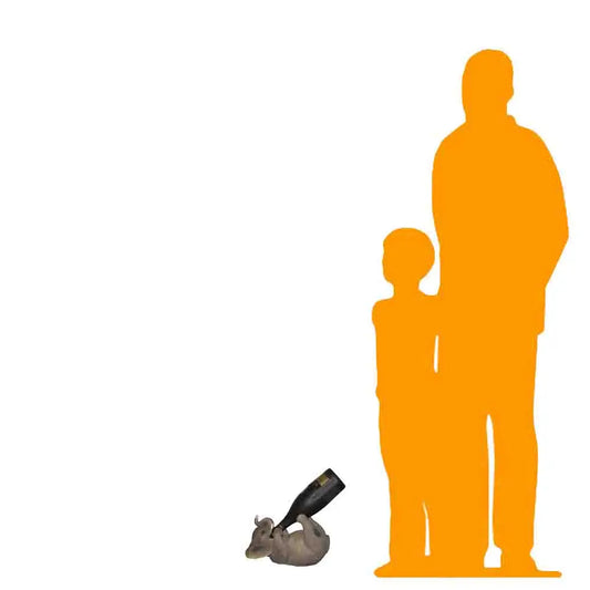 Elephant Bottle Holder Statue WK-HD23124-D