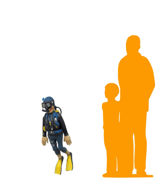 Small Diver Swimming Statue LS184-FX-A