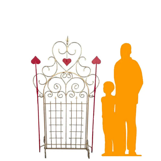 Queen Of Hearts Gate Statue P-QUEENGATE-P