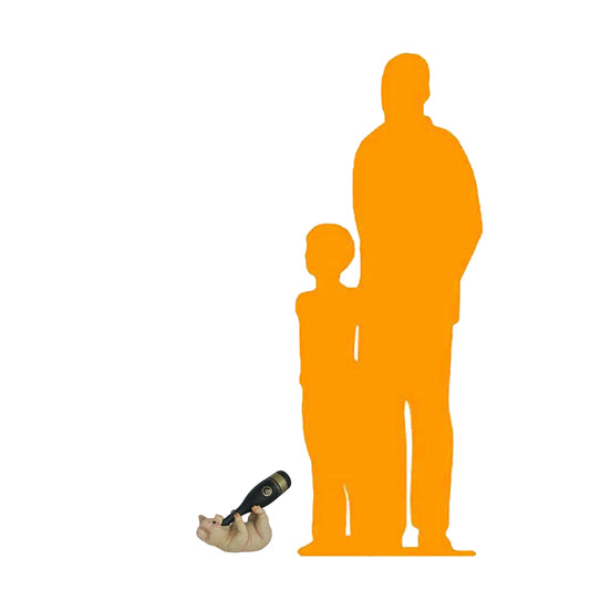 Pig Bottle Holder Statue WK-HD36995-D