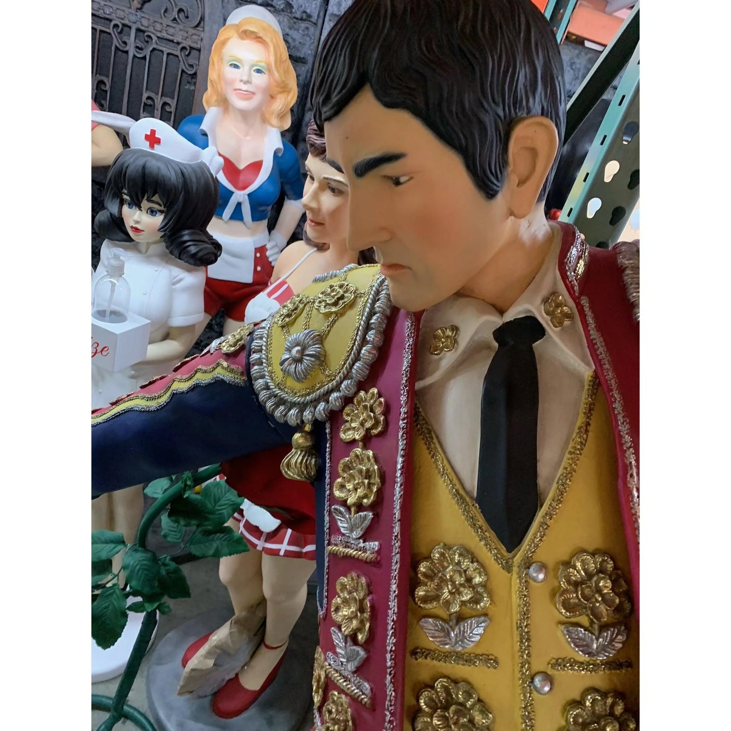 Spanish Matador Bull Fighter Life Size Statue