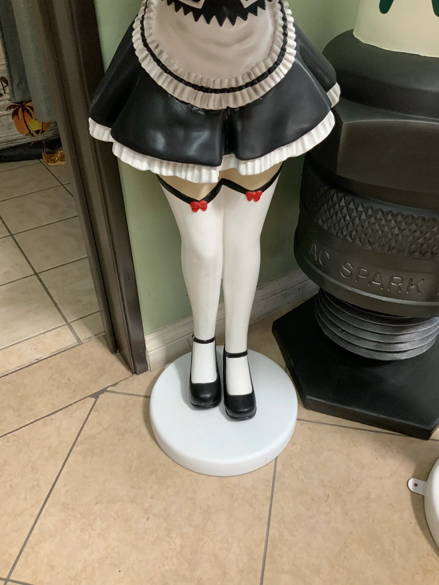 French Maid Anime Life Size Statue