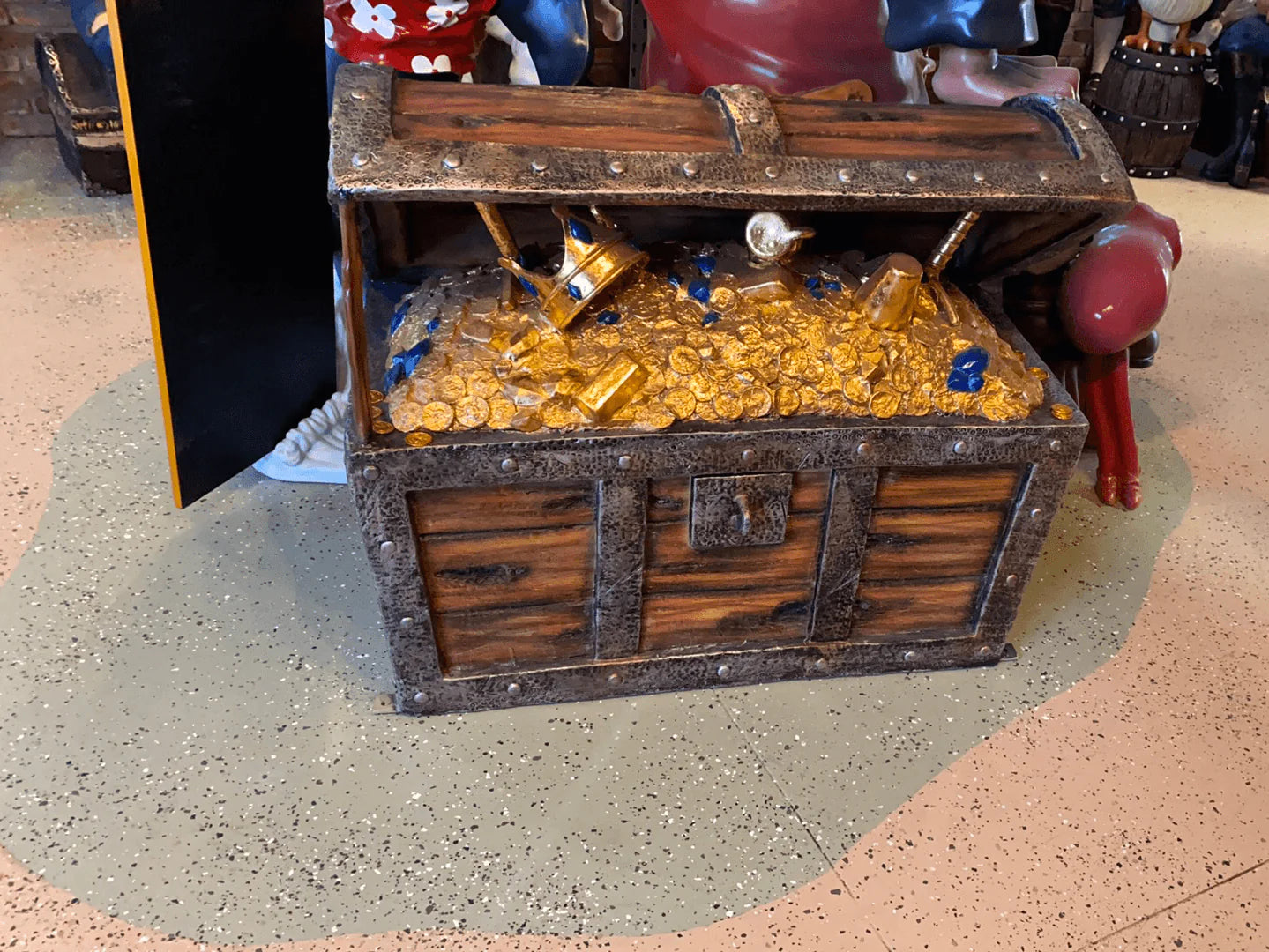Treasure Chest Life Size Statue