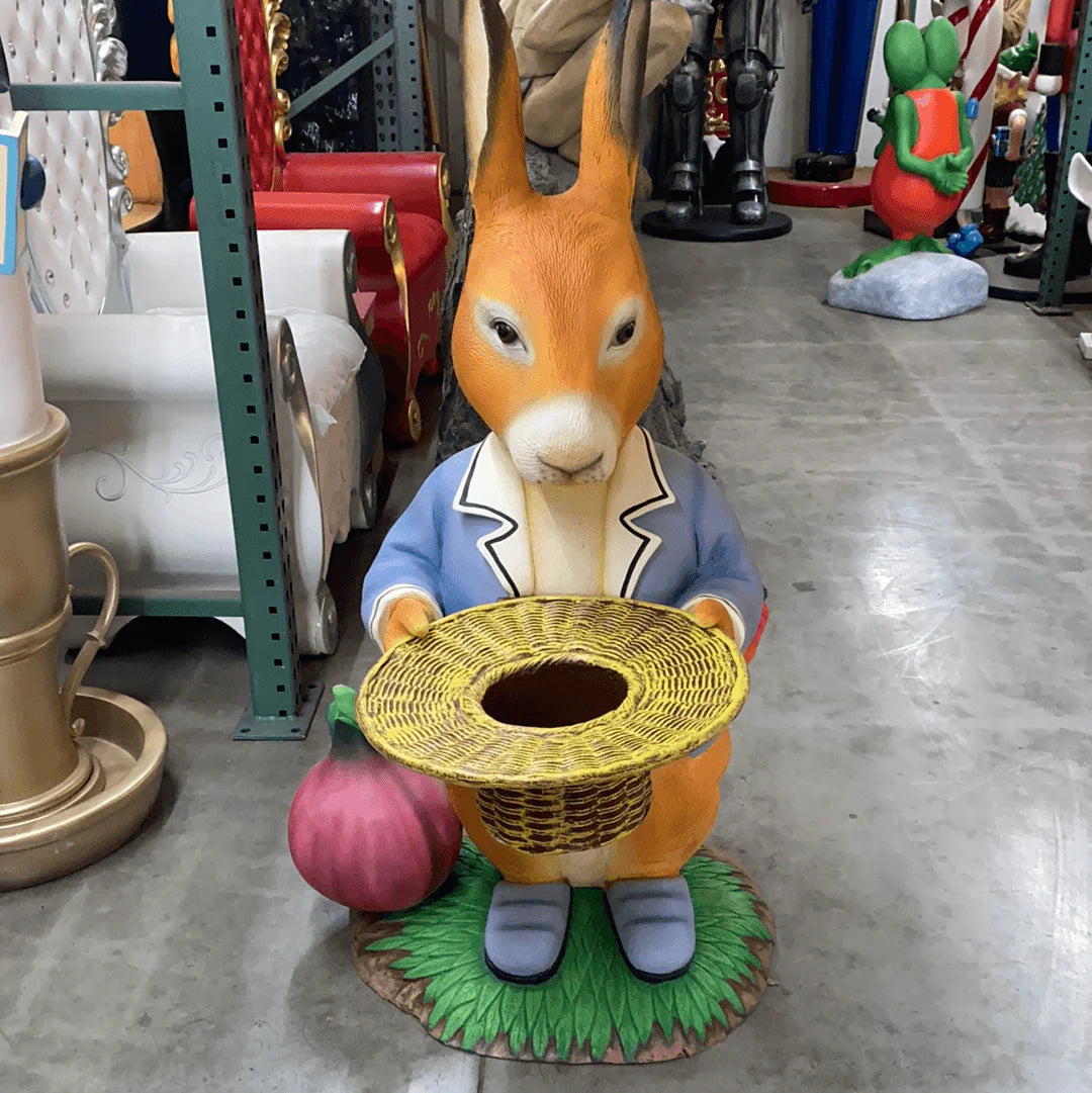 Rabbit With Onion Statue