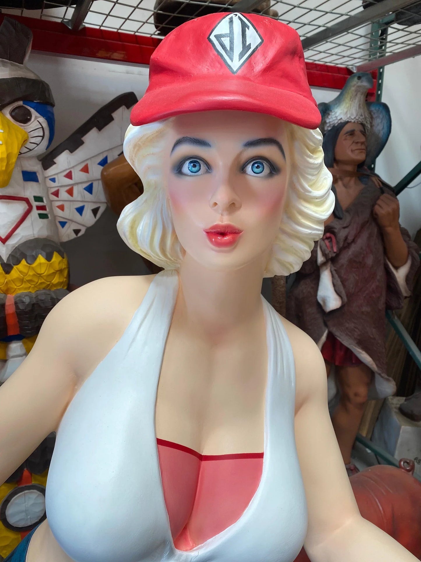 Gasoline Girl Life Size Statue