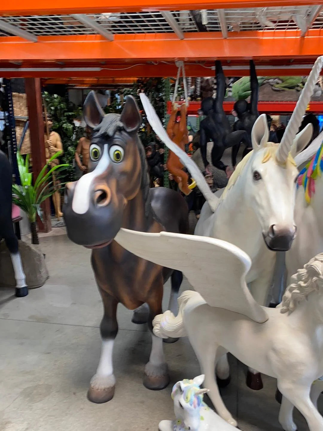 Comic Horse Statue