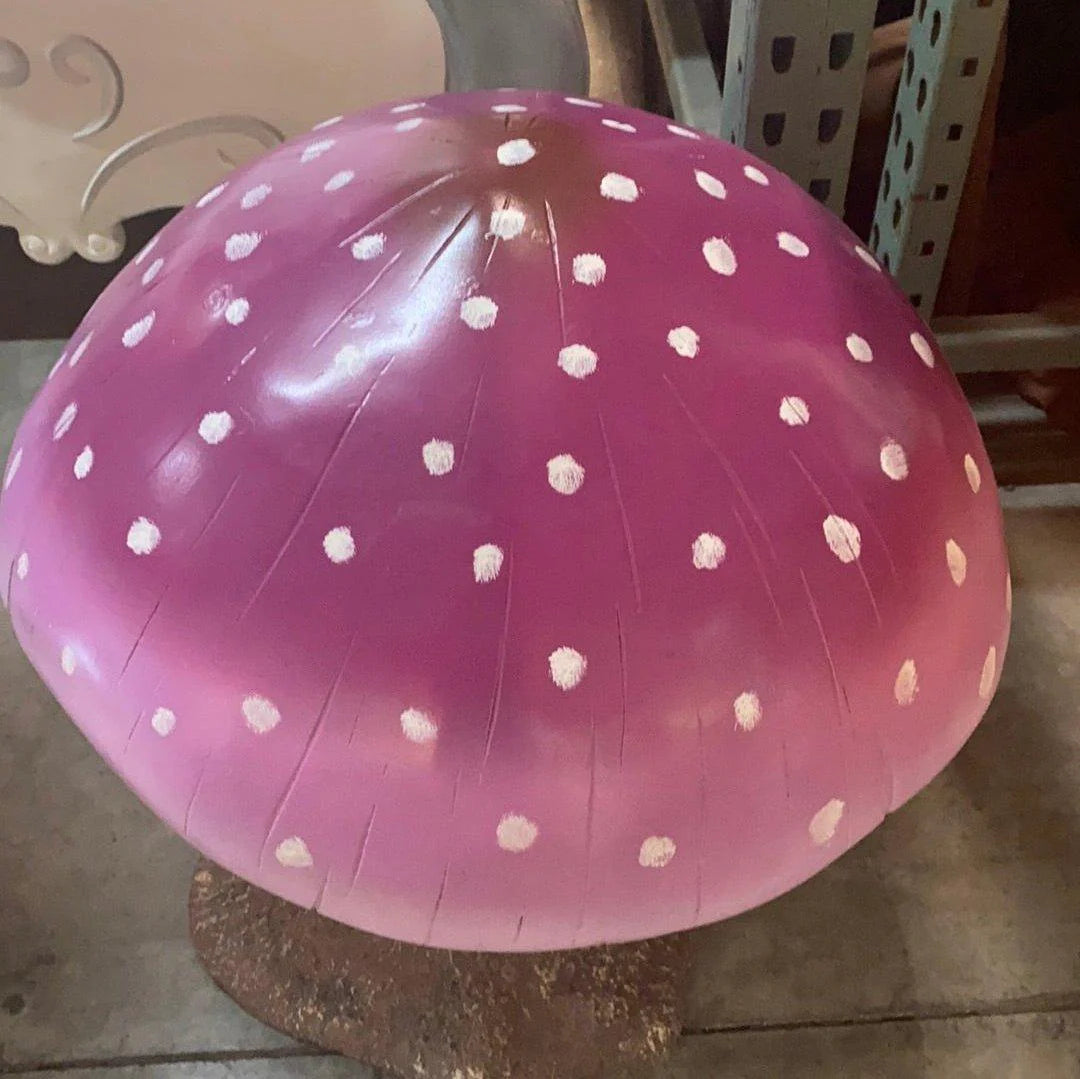 Purple Small Mushroom Over Sized Statue