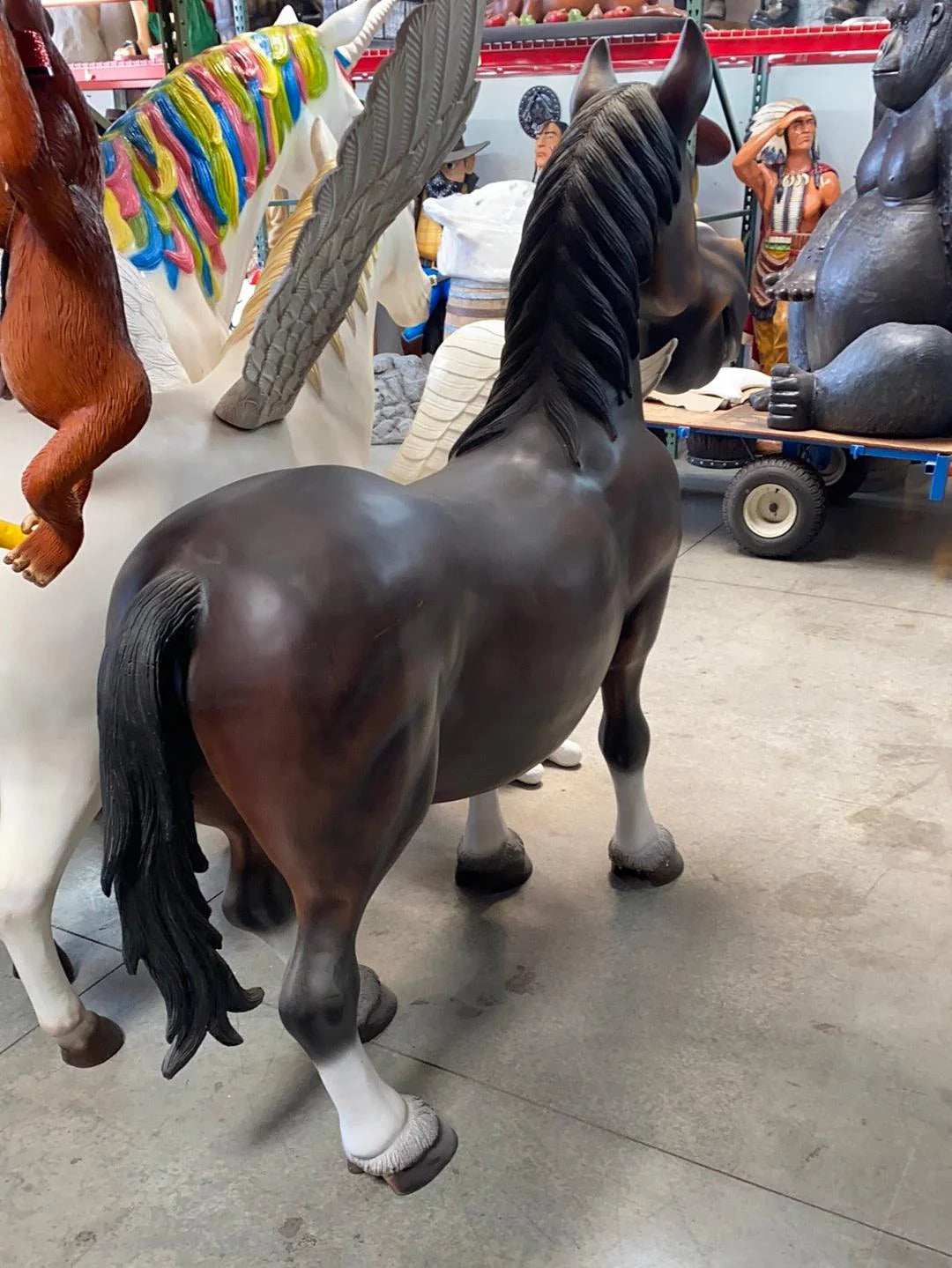 Comic Horse Statue