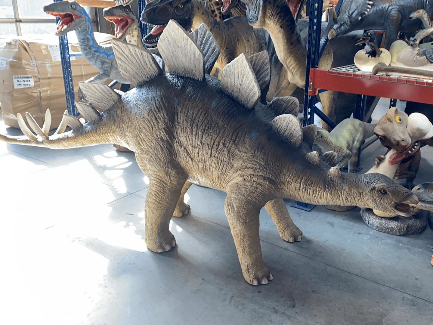 Large Stegosaurus Dinosaur Life Size Statue