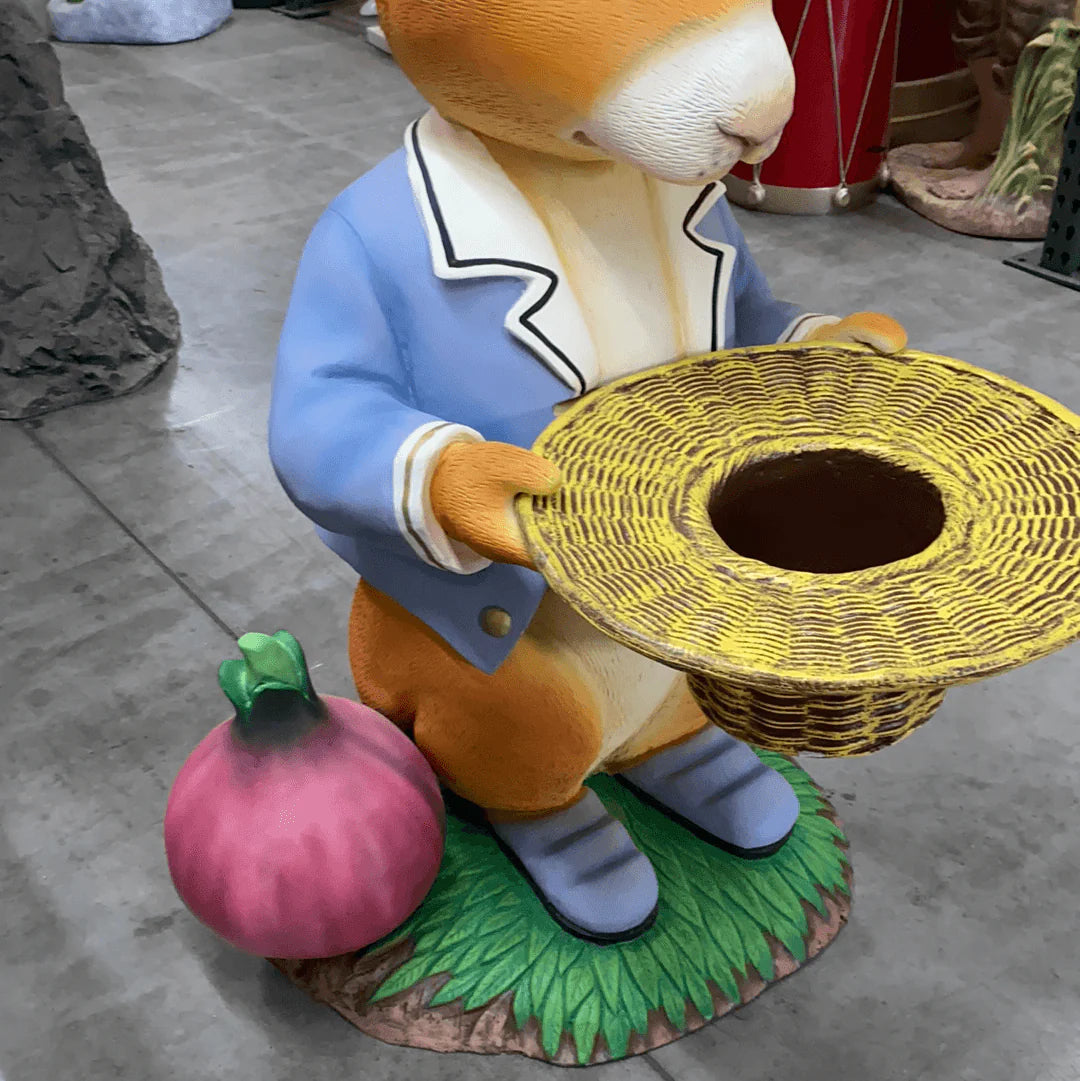Rabbit With Onion Statue