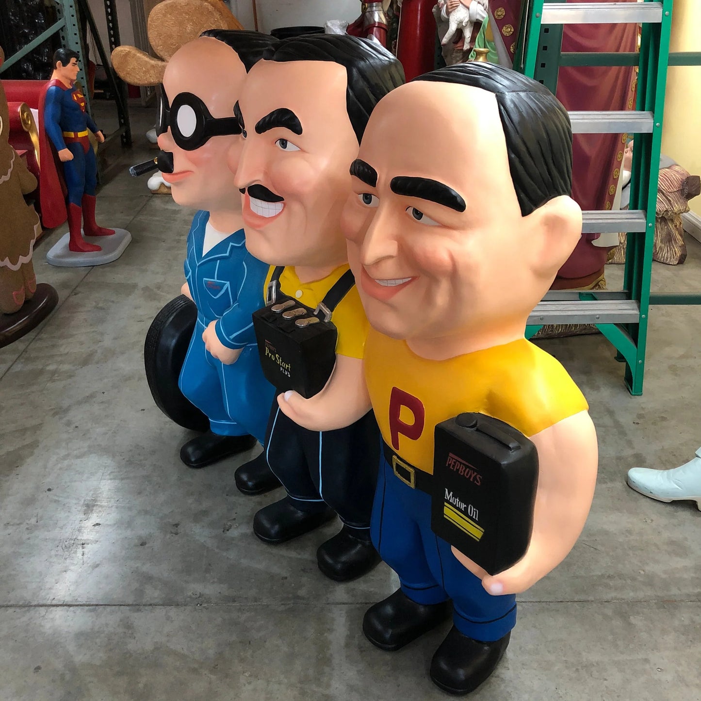 Mechanic Wall Decor Life Size Statue