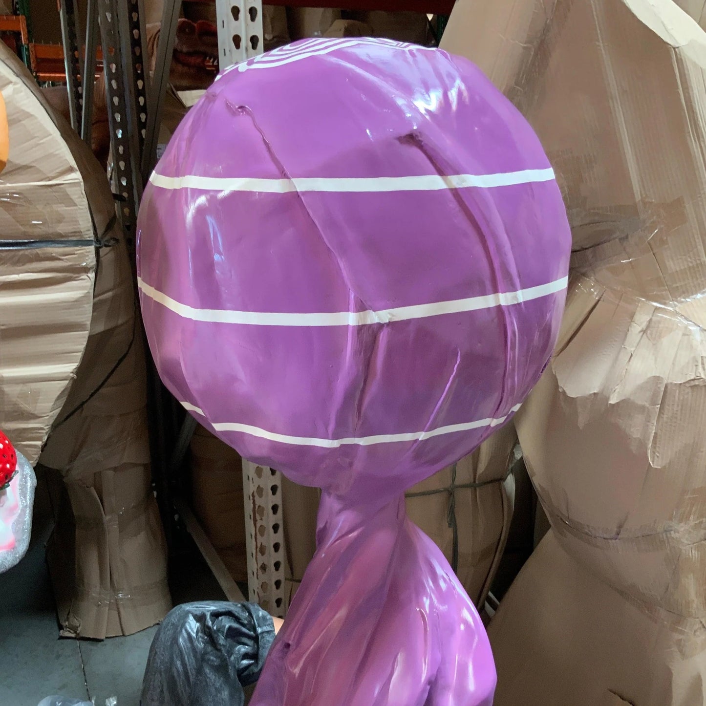 Medium Purple Lollipop Statue