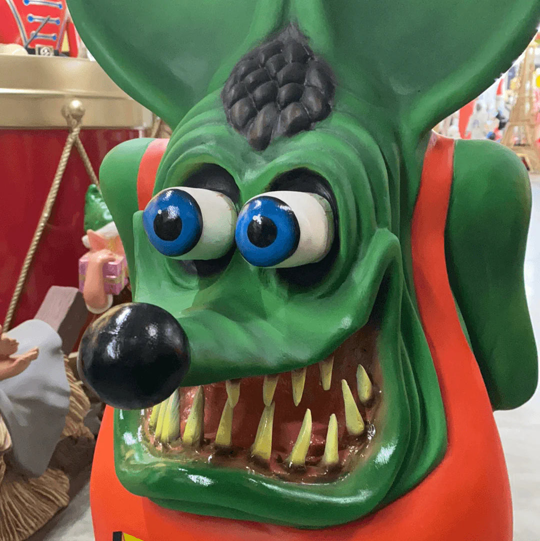 Green Rat Over Sized Statue