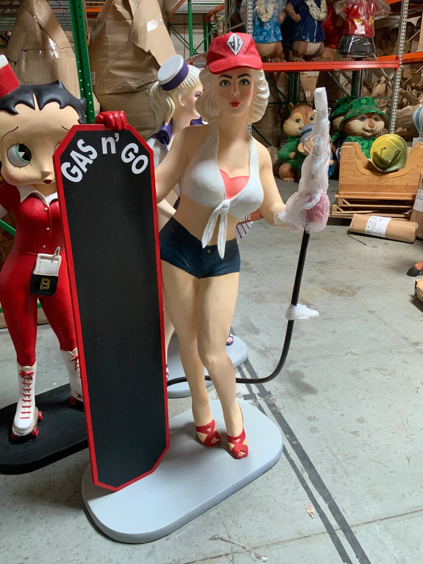 Gasoline Girl Life Size Statue