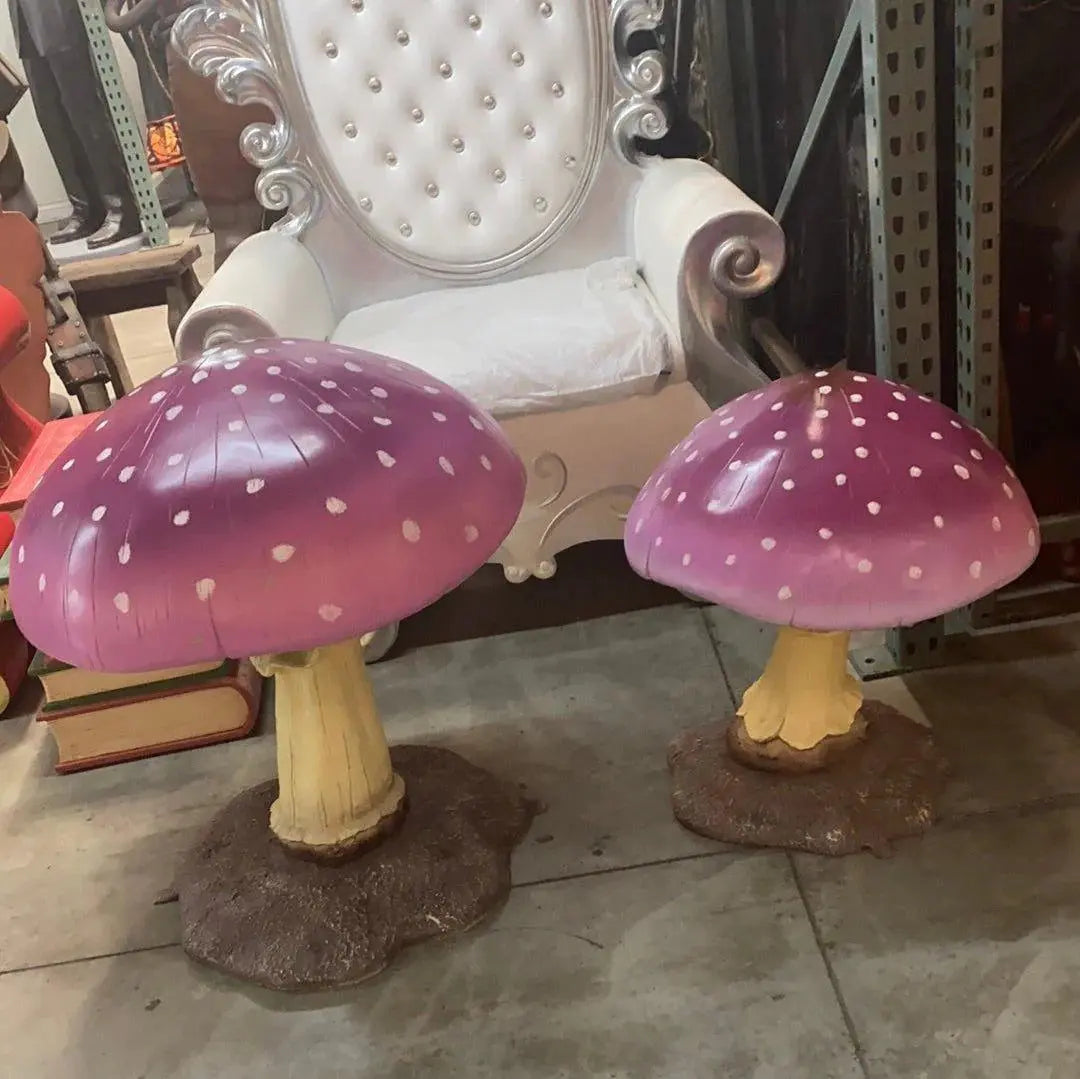 Purple Small Mushroom Over Sized Statue M0164PR-2100-T