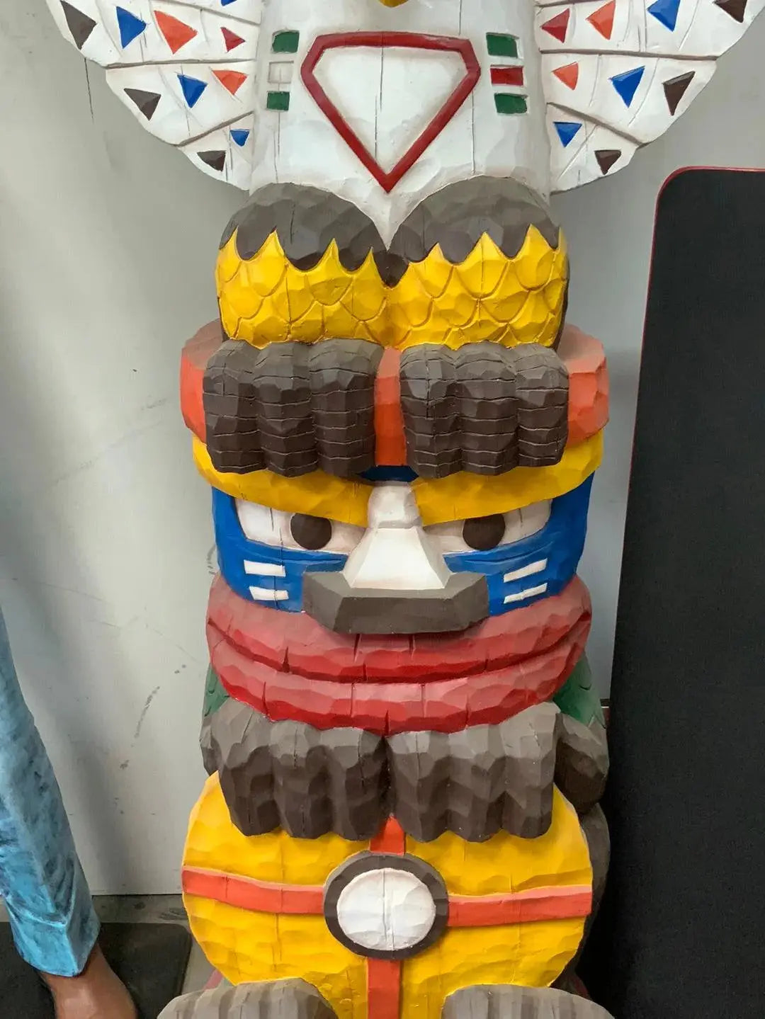 Indian Totem Life Size Statue LS331-C184-PT