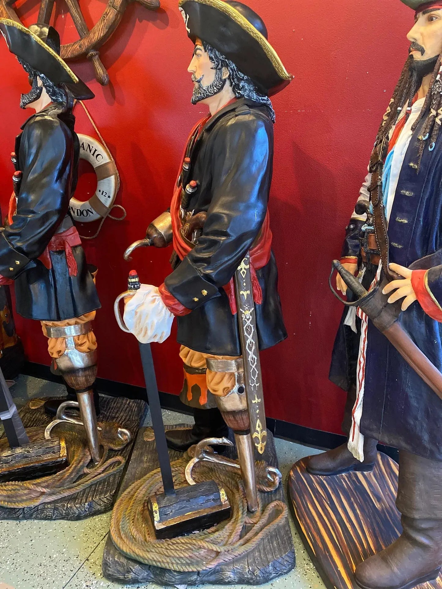 Pirate Captain Hook Life Size Statue LS022-840-A