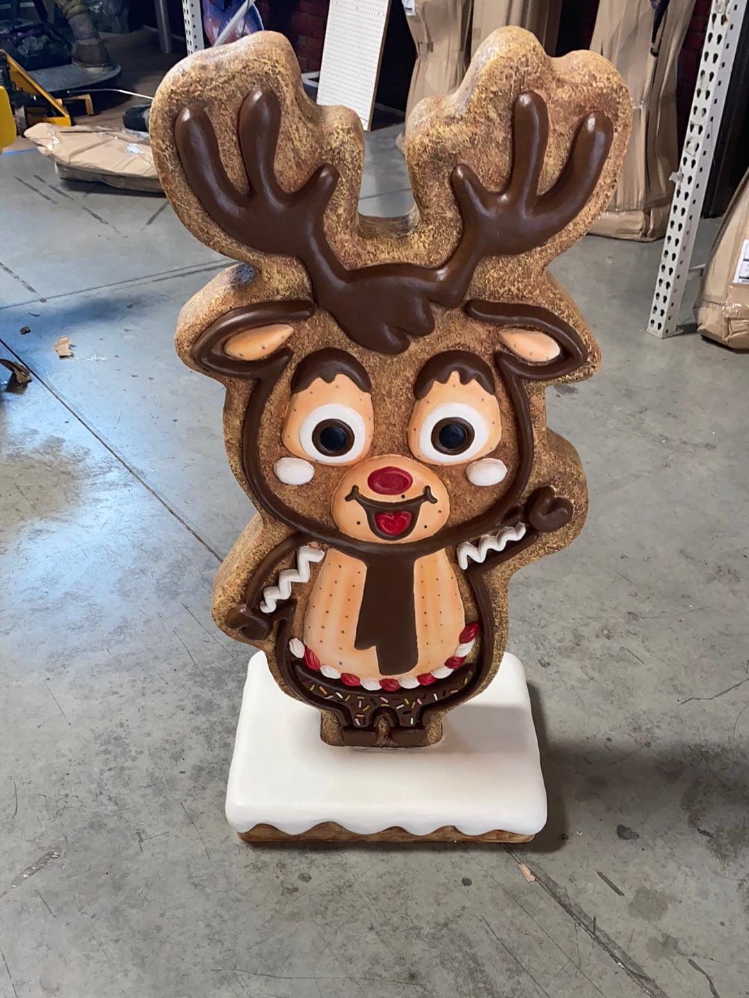 Gingerbread Reindeer Statue