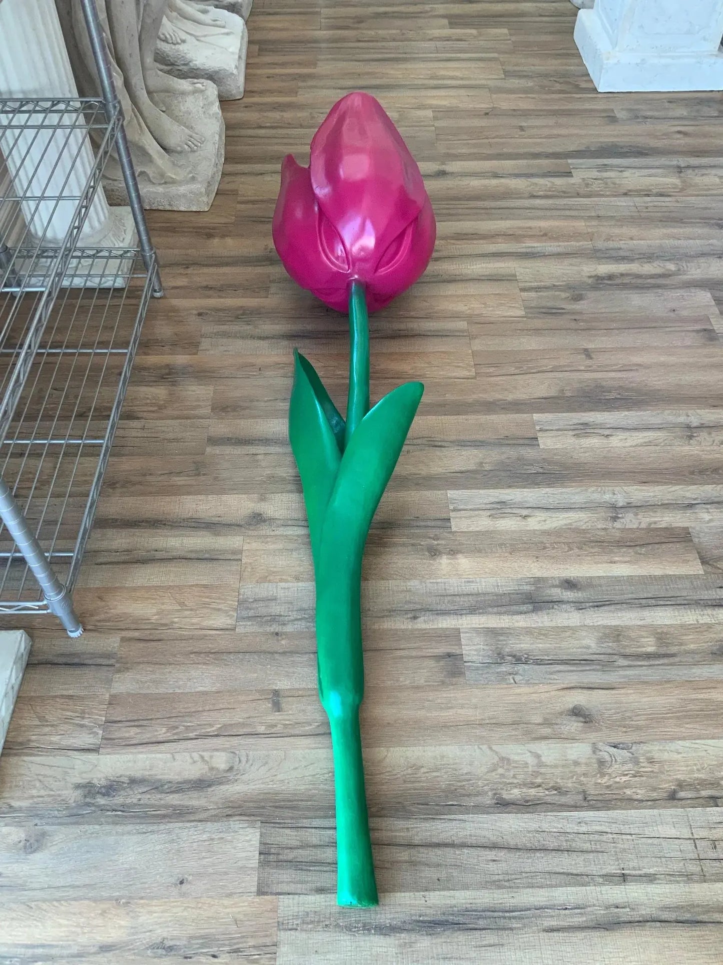 Laying Tulip Flower Statue F0159-R051-PT