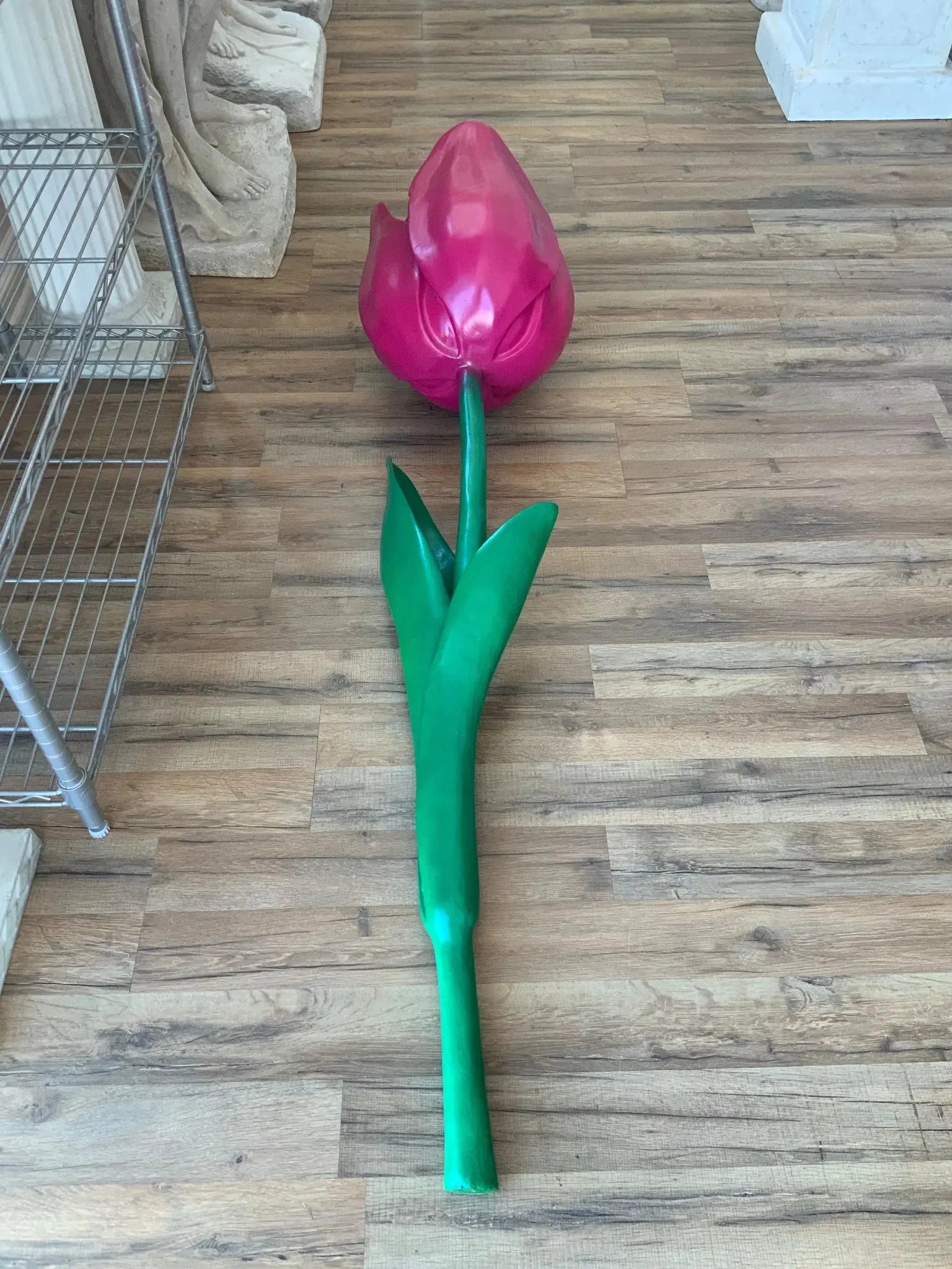 Laying Tulip Flower Statue F0159-R051-PT