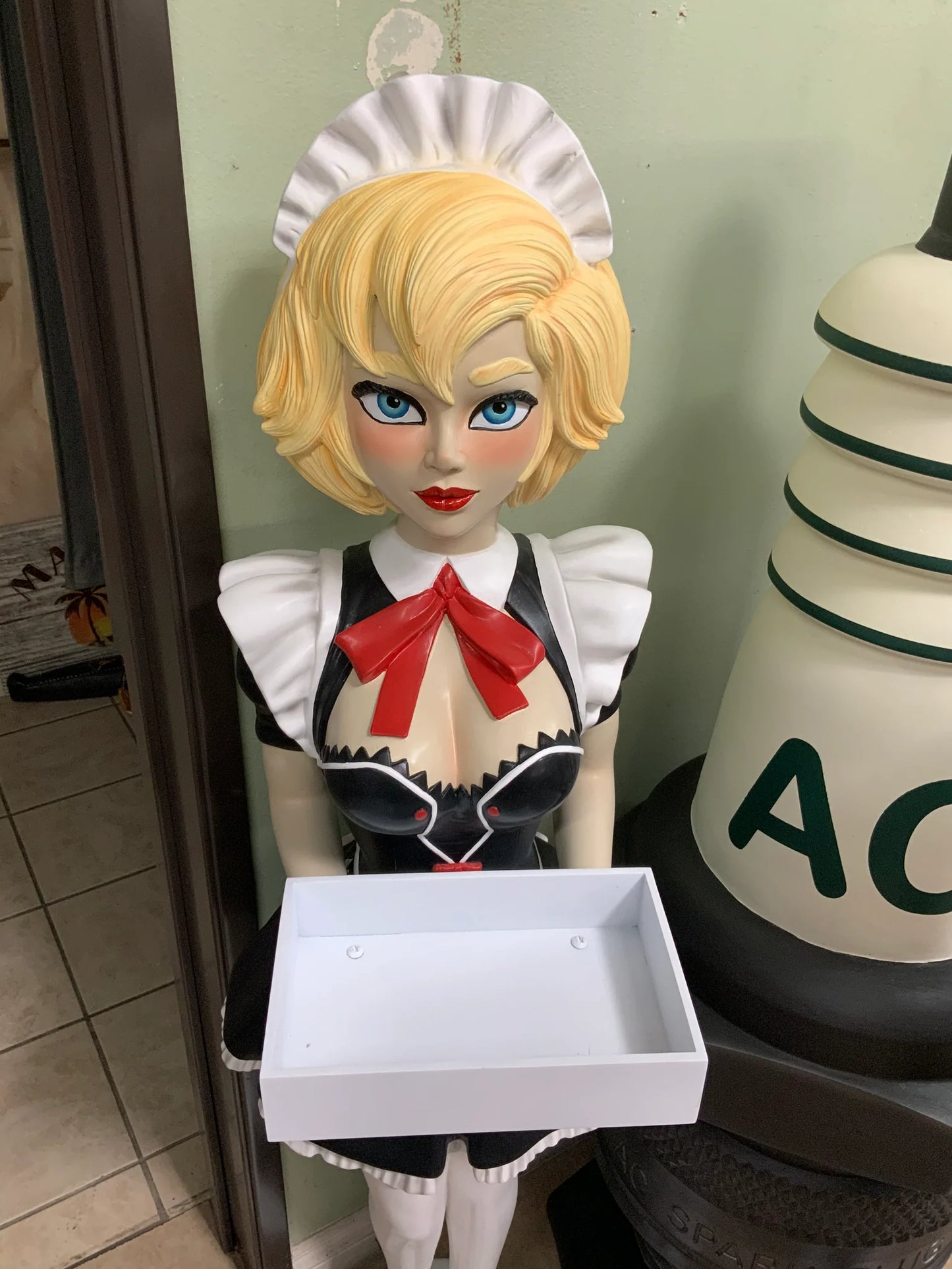 French Maid Anime Life Size Statue