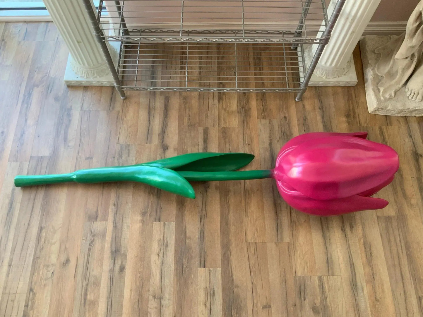 Laying Tulip Flower Statue F0159-R051-PT