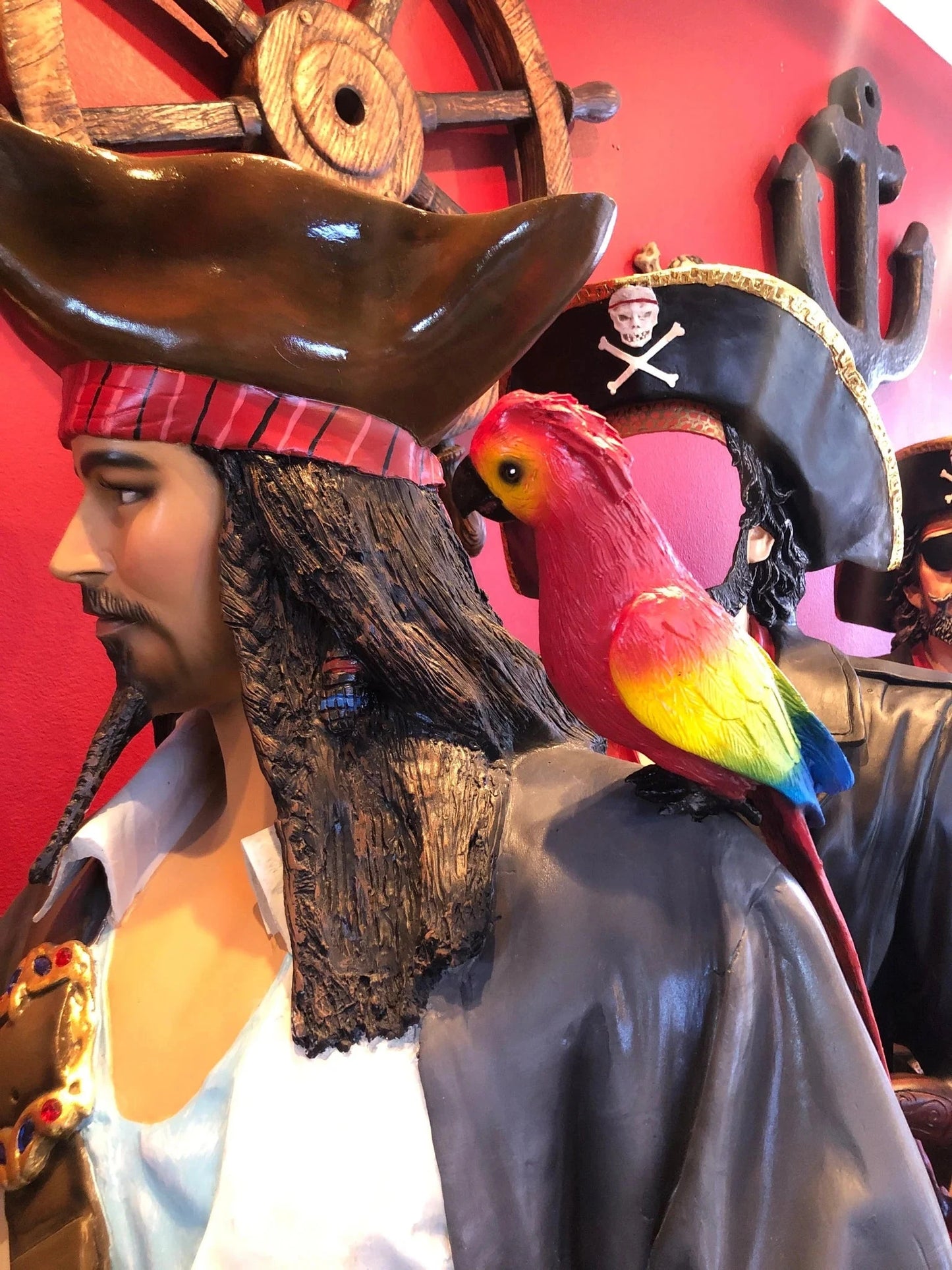 Pirate Captain Jack With Barrel Life Size Statue LS088-2518-A