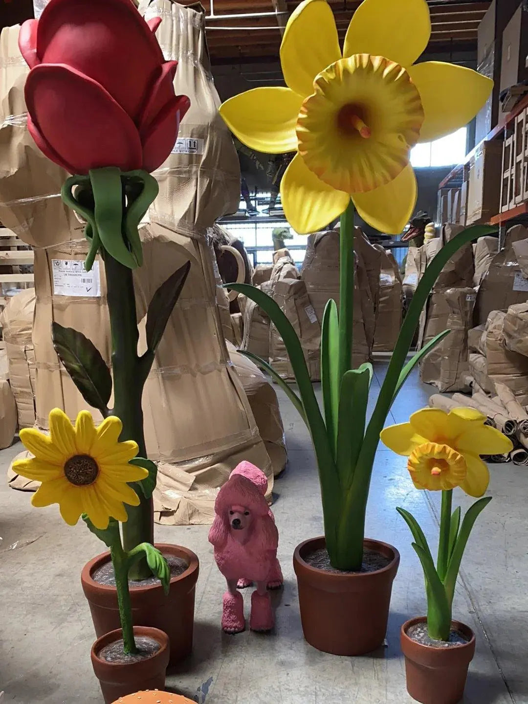 Large Rose Flower Statue F0131-2337-A