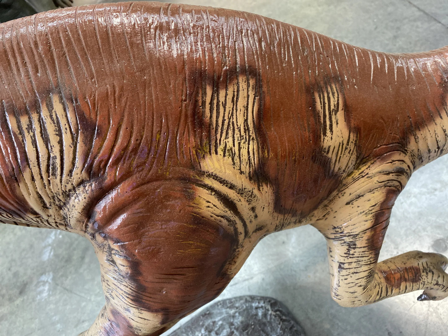 Baby Velociraptor Dinosaur Statue