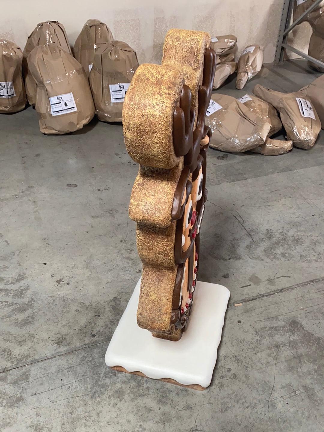 Gingerbread Reindeer Statue
